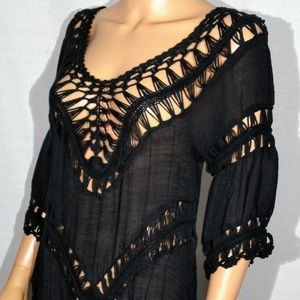 A Stylish Ebroidered V-Shape Style Bohemian Look